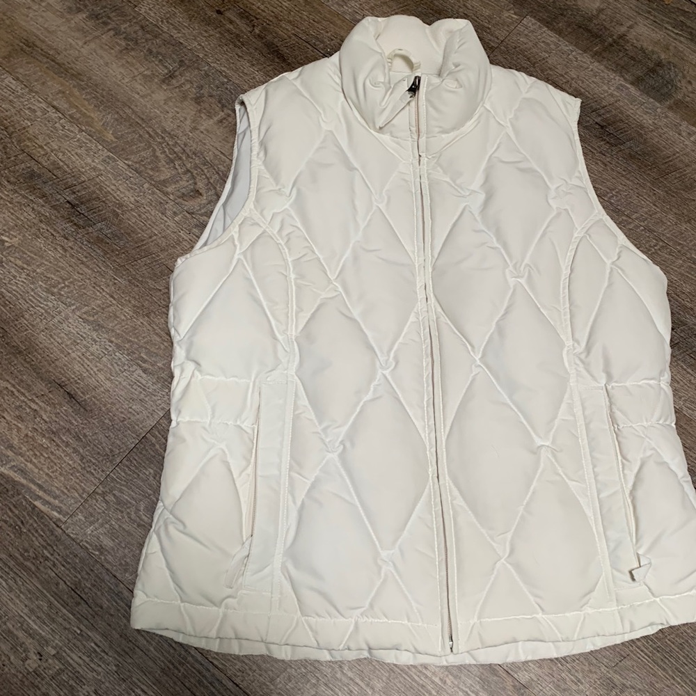 EDDIE BAUER QULTED GOOSE DOWN PUFFER VEST